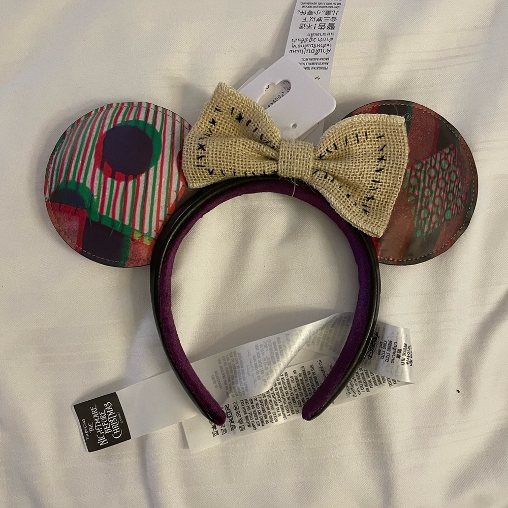 NEW Disney Parks Nightmare Before Christmas Minnie Mouse Ears Headband - Sally